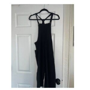 Black Two Pocket Overalls
